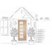Lucca Double Glazed External Oak Door (M&T) with Obscure Glass